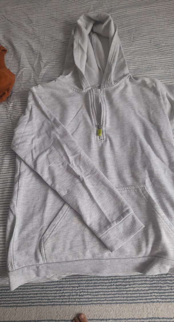 11. 12yas erkek Gri Fermuarlı Sweatshirt - Görsel 3