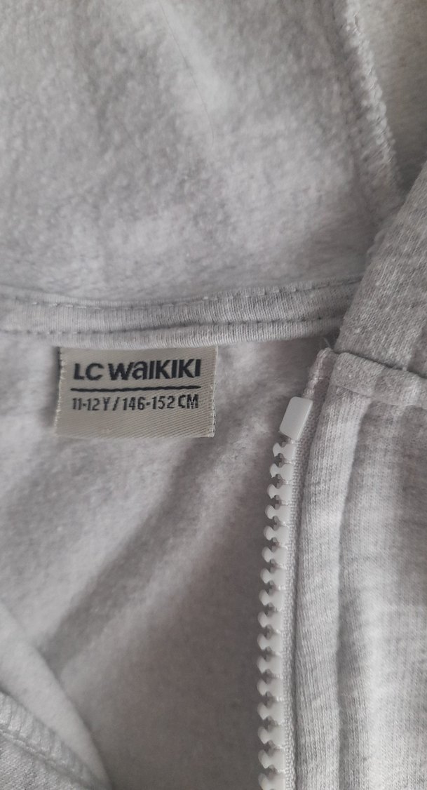 11. 12yas erkek Gri Fermuarlı Sweatshirt - Görsel 2