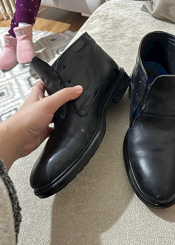 Erkek Siyah Deri Tokalı Bot - Görsel 5
