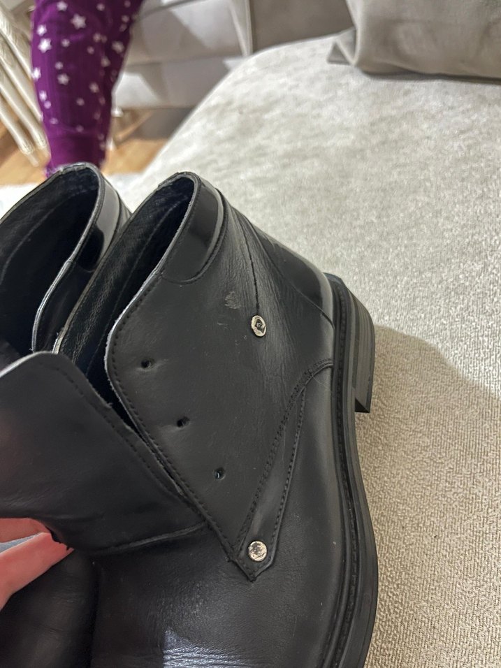Erkek Siyah Deri Tokalı Bot - Görsel 2