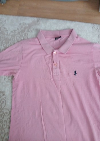 Erkek Pembe Pamuklu Polo Yaka Tişört - Görsel 4