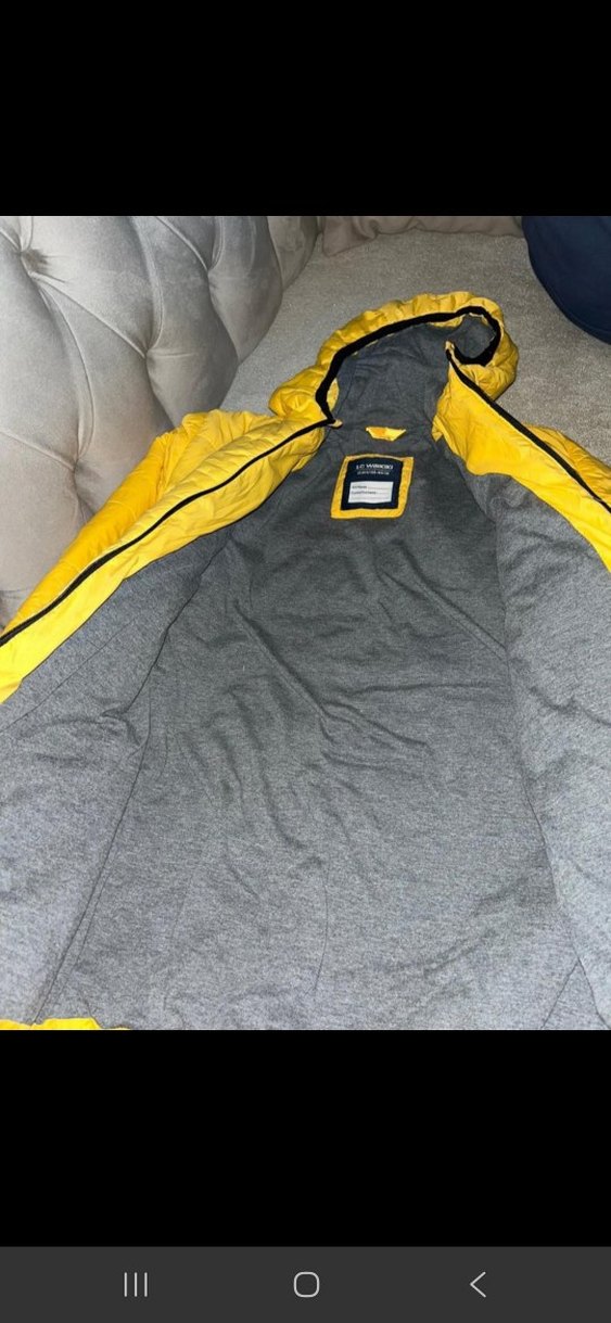 Erkek Çocuk Parlak Sarı Fermuarlı Mont - Görsel 3