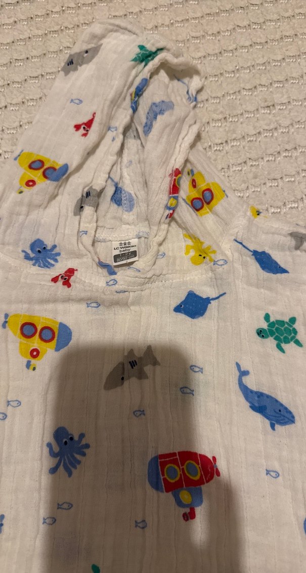 Kapüşonlu Çok Renkli Erkek Çocuk Bornozu - Görsel 2