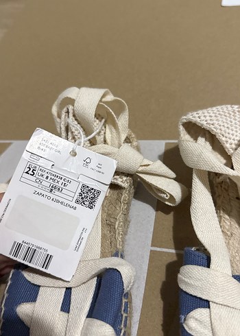 Mavi Nakışlı Kadın Dolgu Topuk Espadril - Görsel 2