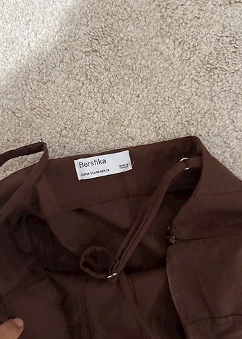 Kadın Kahverengi Uzun Askılı Tulum - Görsel 2