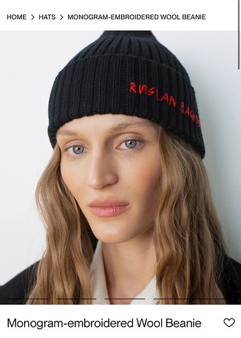 Ruslan Baginskiy Siyah Örgü Kadın Bere - Görsel 3