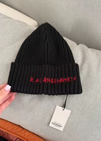 Ruslan Baginskiy Siyah Örgü Kadın Bere - Görsel 6