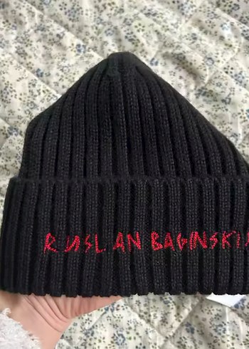 Ruslan Baginskiy Siyah Örgü Kadın Bere - Görsel 4