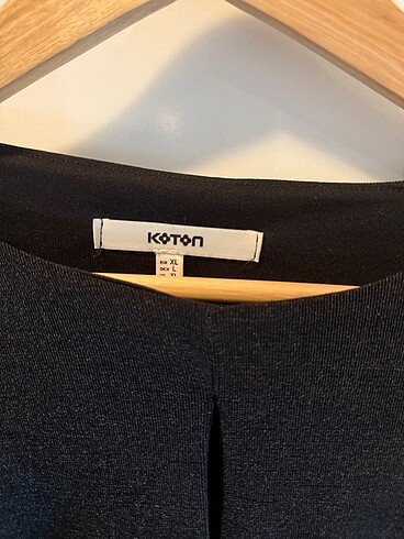 xl Beden Koton Siyah Parlak Kumaş Bluz