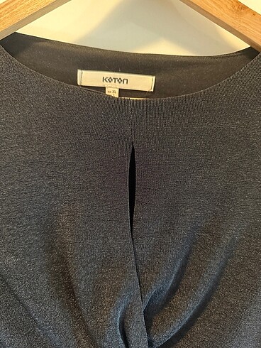 xl Beden siyah Renk Koton Siyah Parlak Kumaş Bluz