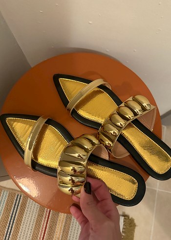 Gold Abiye Terlik - Görsel 7