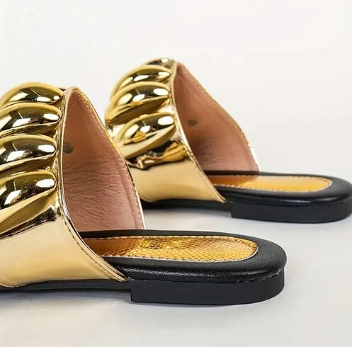 Gold Abiye Terlik - Görsel 5