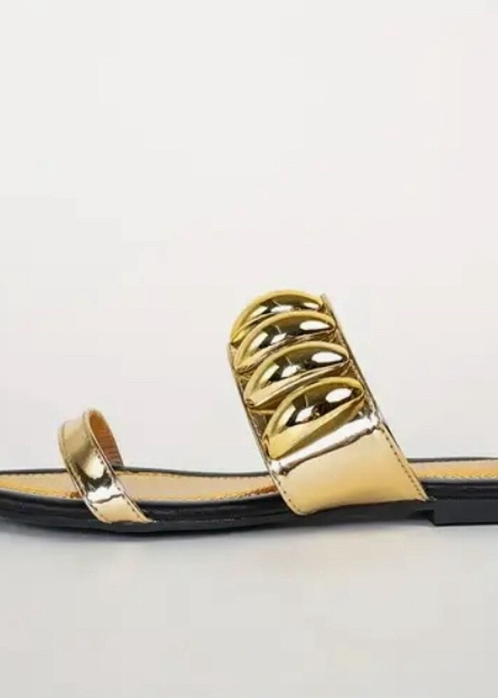 Gold Abiye Terlik - Görsel 2