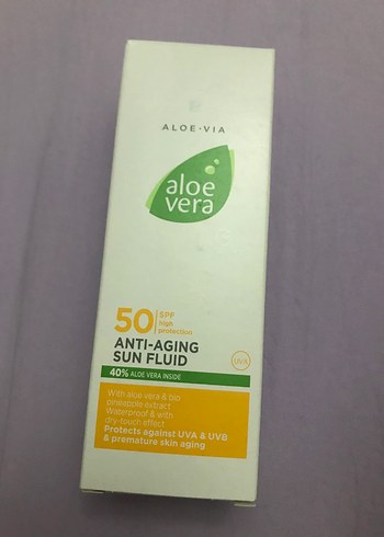 Aloe Vera SPF 50 Anti-Aging Güneş Sütü - Görsel 2