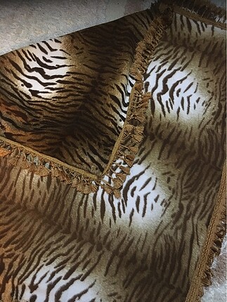 # polar#Koltuk örtüsü# battaniye püsküllü Leopar desen?