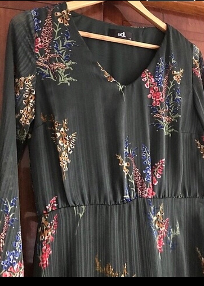 #Şifon elbise Bedeni astarlı  s beden - Görsel 2