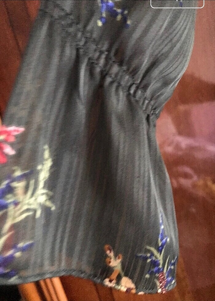 #Şifon elbise Bedeni astarlı  s beden - Görsel 3