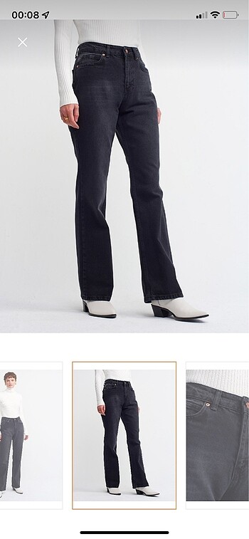Dilvin Dilvin antrasit kot jeans