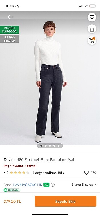 Dilvin antrasit kot jeans