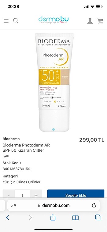 Bioderma - Photoderm AR SPF 50+ 30 ml