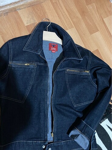 Vintage lacivert kot ceket