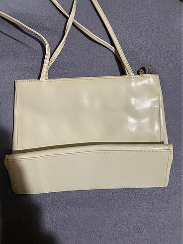 American Vintage vintage krem rengi kol çantası