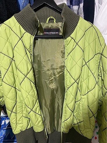vintage yeşil mont