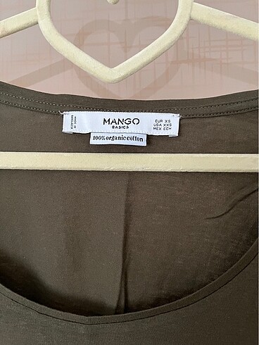 Mango Mango basic geniş yakalı xs beden haki