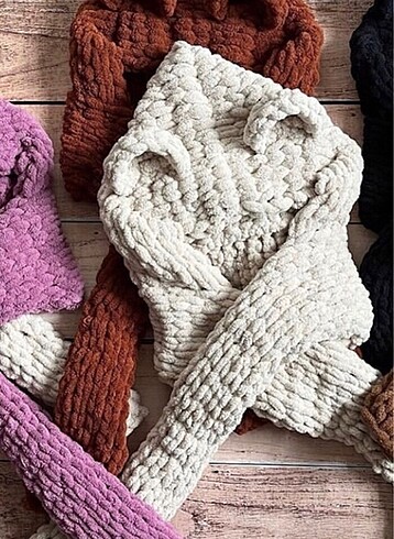 Zara Kendinden atkılı şapka balaclava