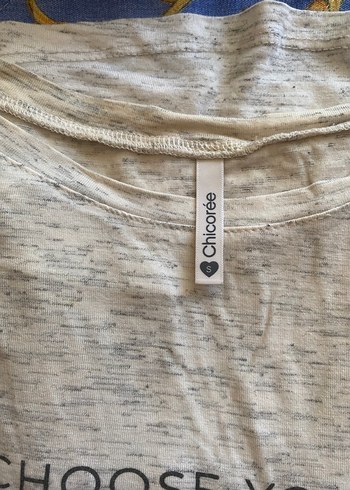 Gri Bohem Tarzı Kısa Kollu tişört - Görsel 3