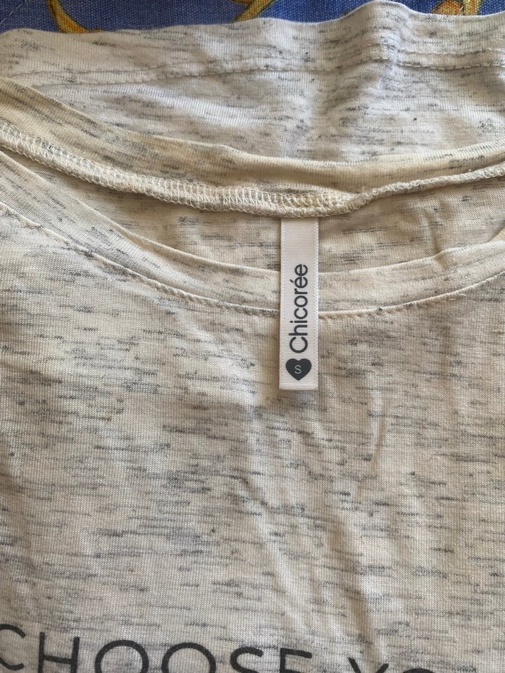 Gri Bohem Tarzı Kısa Kollu tişört - Görsel 3