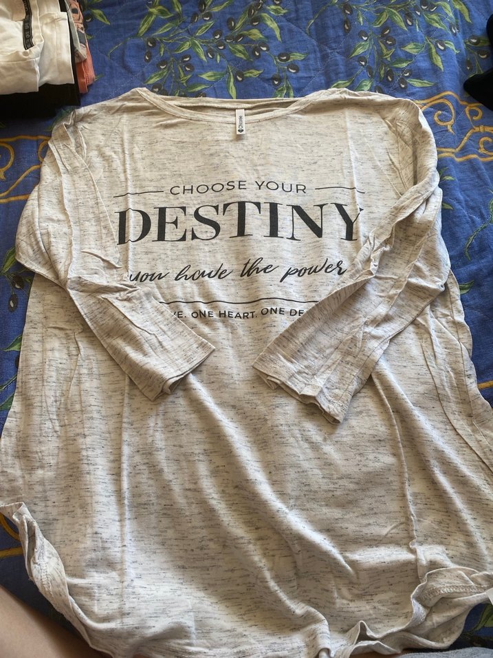 Gri Bohem Tarzı Kısa Kollu tişört - Görsel 4