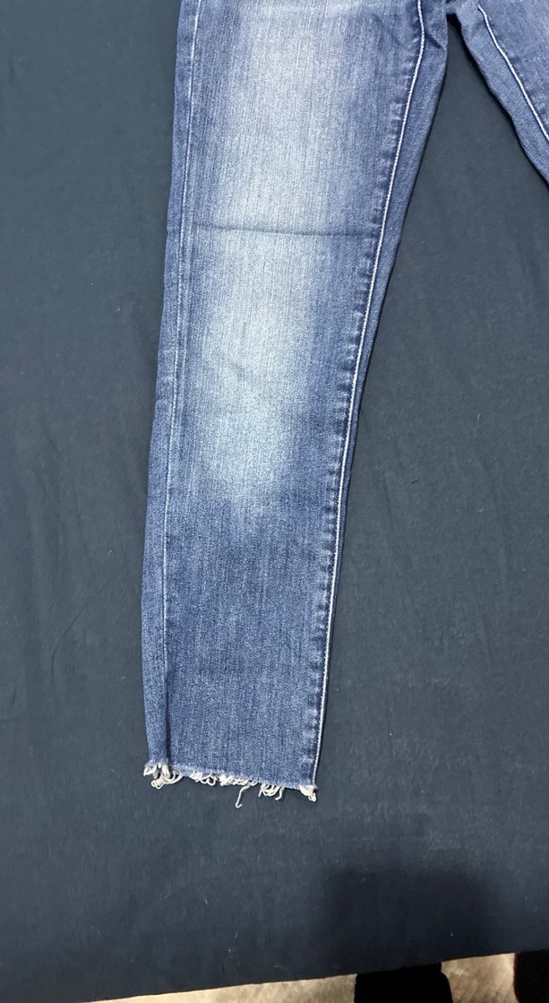 Gri Mavi Regular Fit Normal Boy Kadın Kot Pantolon - Görsel 2