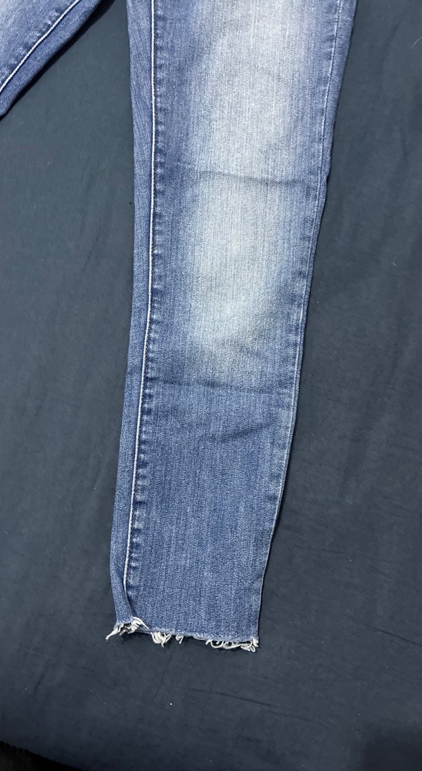 Gri Mavi Regular Fit Normal Boy Kadın Kot Pantolon - Görsel 3