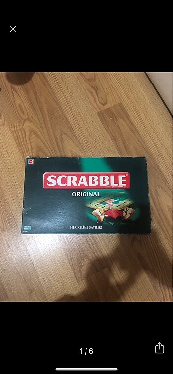 ORİJİNAL Scrabble Kutu Oyunu