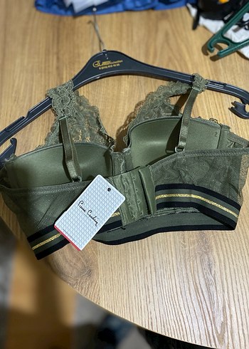 Kadın Haki Dantel Bohem Bralet - Görsel 2