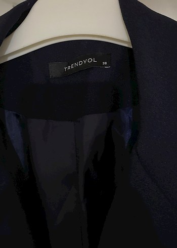 Klasik Kesim Lacivert Kadın Blazer Ceket - Görsel 2