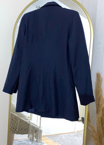 Klasik Kesim Lacivert Kadın Blazer Ceket - Görsel 3