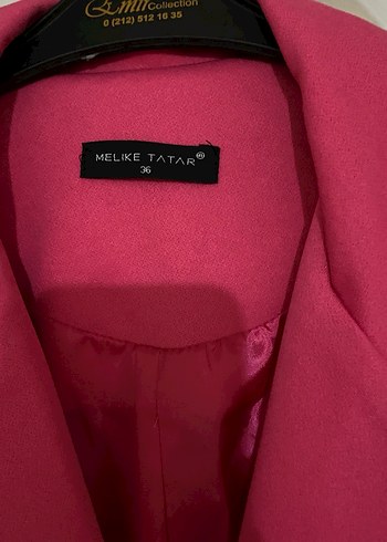 Pembe Düğmeli Kadın Blazer Ceket - Görsel 2
