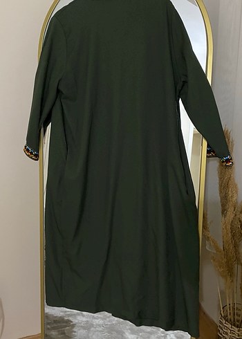 Uzun Kollu Nakışlı Bohem Kadın kimono - Görsel 4