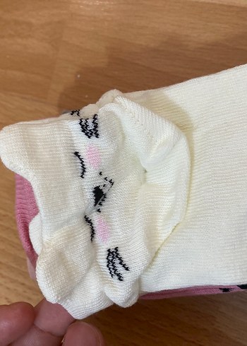 35 Beden Kız çocuk Pamuklu kedi Baskılı Çoraplar