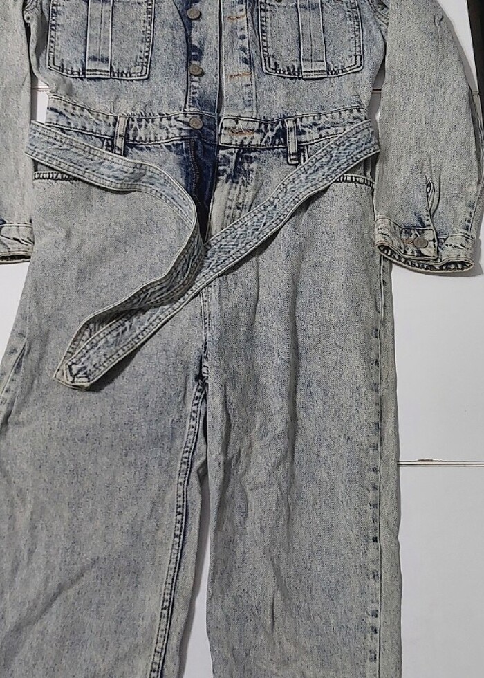 Kadın jeans tulum. - Görsel 2