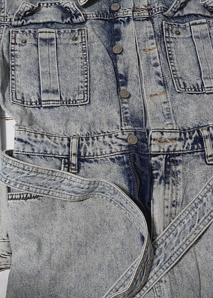 Kadın jeans tulum. - Görsel 3