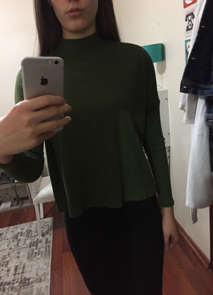xs Beden H&M balikci yaka üst
