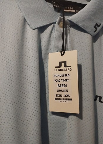 J.Lindeberg Gri Erkek Polo Tişört - Görsel 3