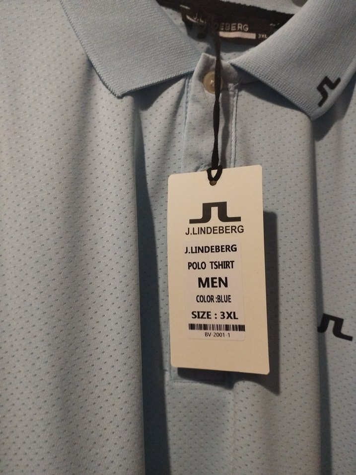 J.Lindeberg Gri Erkek Polo Tişört - Görsel 3