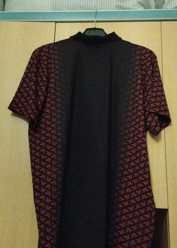 Erkek Siyah Desenli Örgü Polo Tişört - Görsel 6