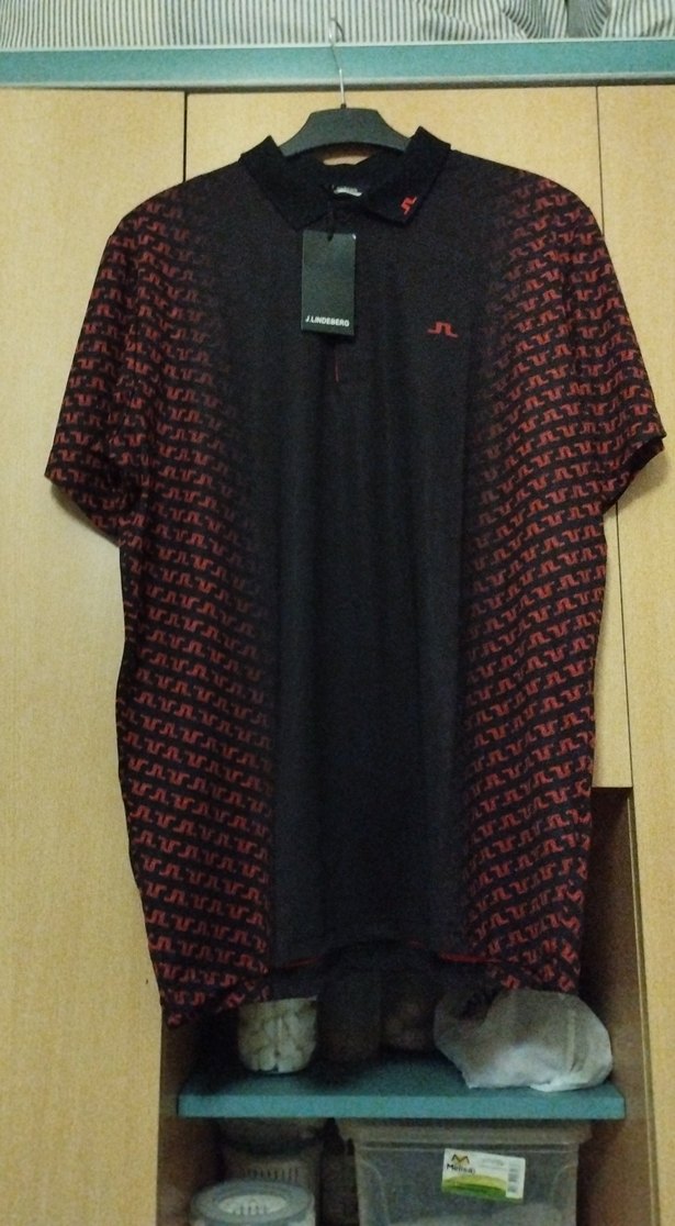 Erkek Siyah Desenli Örgü Polo Tişört - Görsel 2