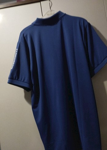 Erkek Mavi Kısa Kollu Polo Tişört - Görsel 3