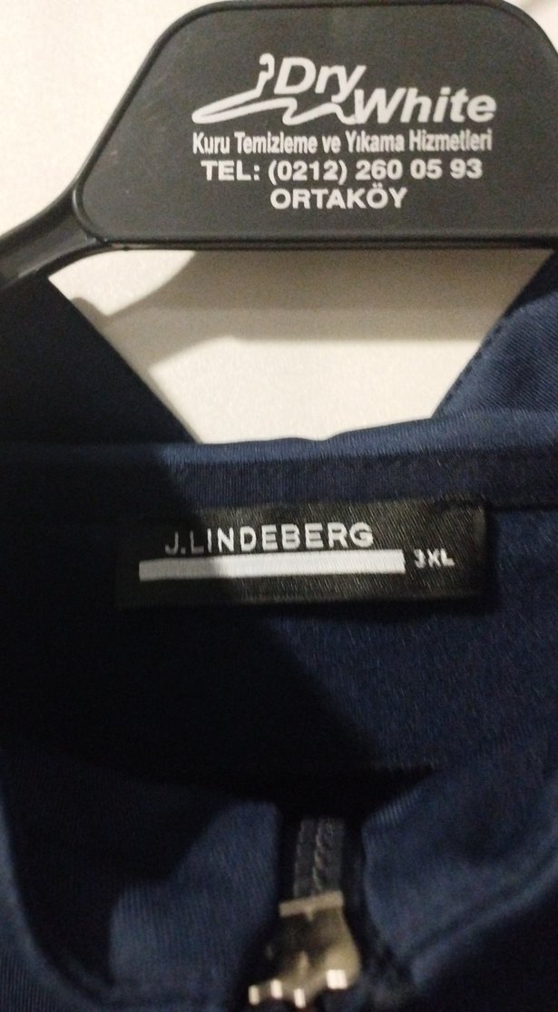J.Lindeberg Lacivert Fermuarlı Erkek Yelek - Görsel 3